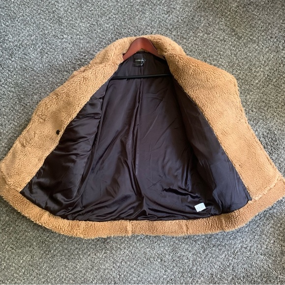 49. Carbon38 Double Breasted Teddy Coat Size M - Picture 13 of 16